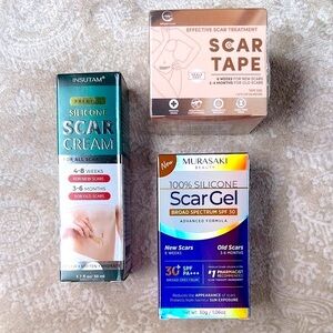 Brand New Scar Treatment Set Scar Tape Silicone Scar Cream Gel Surgery Keloid